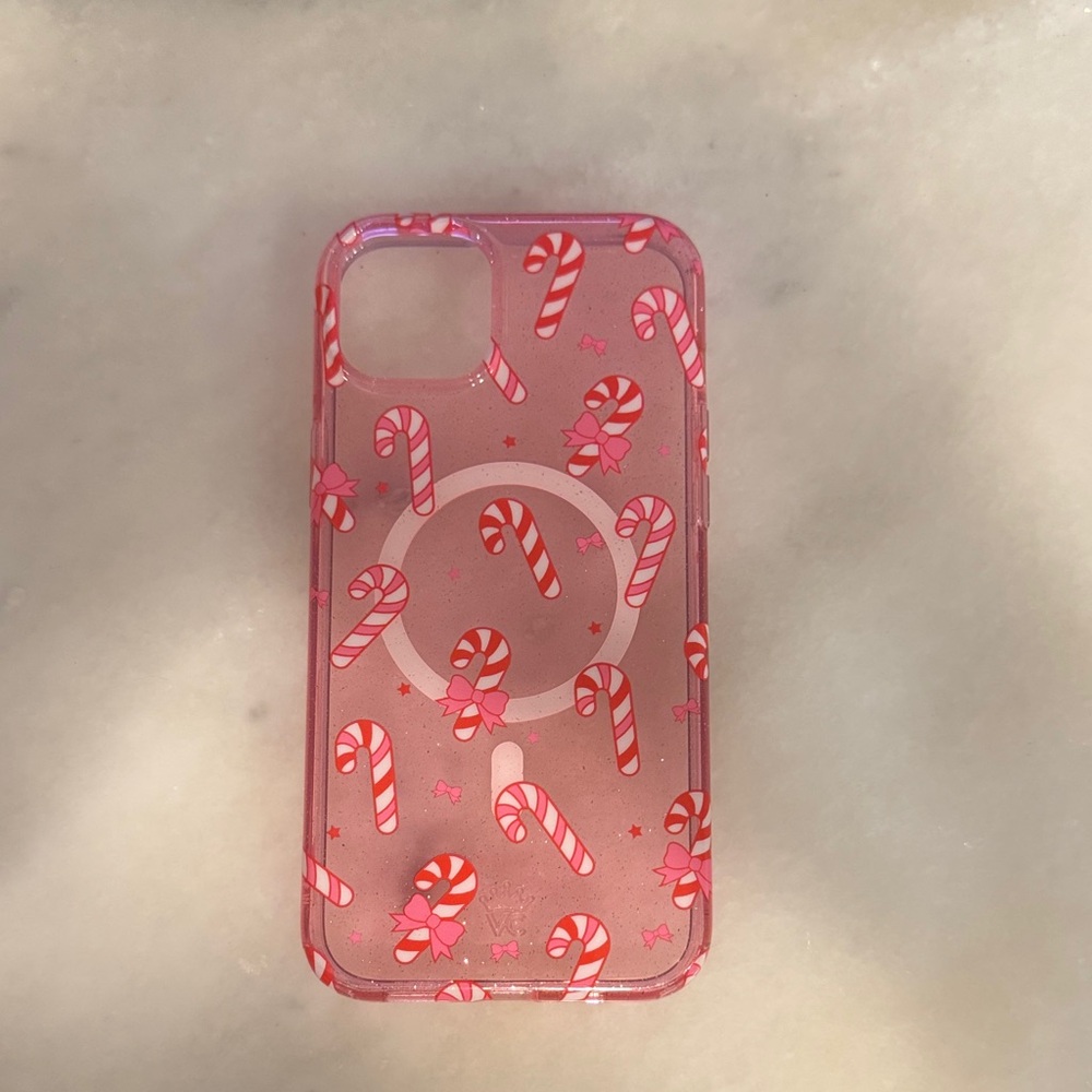 Velvet Caviar Candy Cane iPhone 15 Case